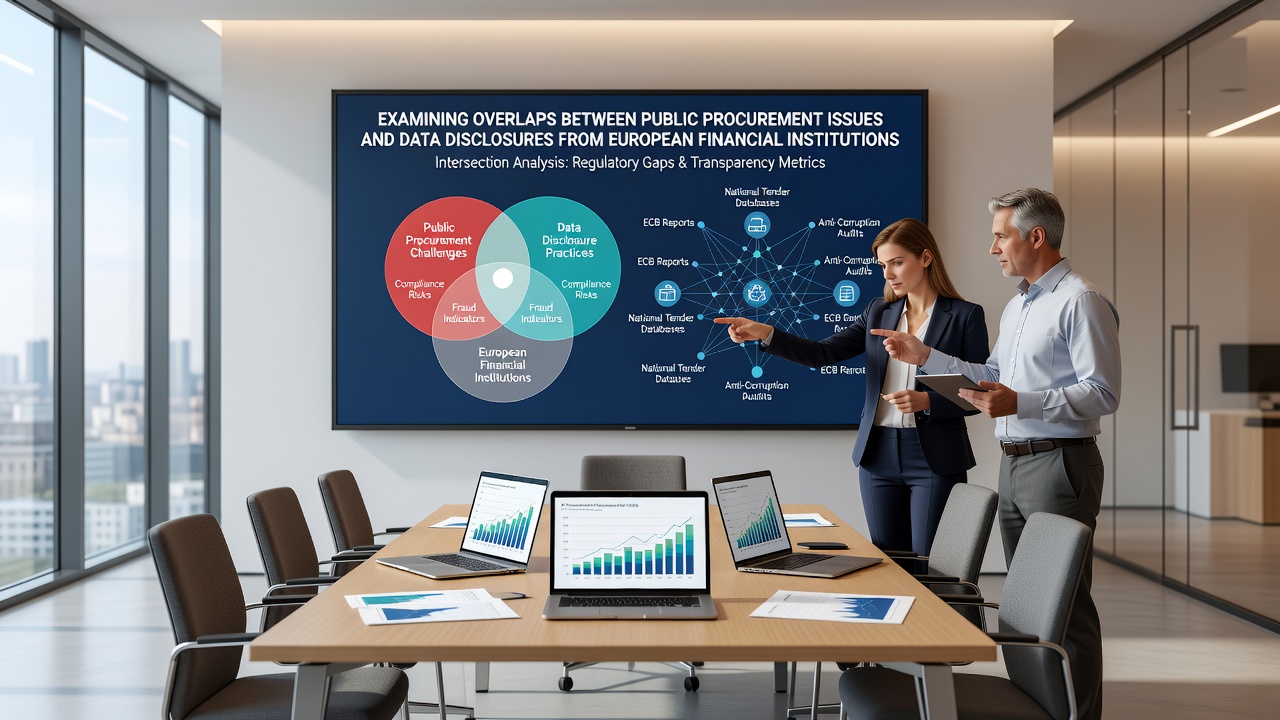 Regulatory analysts comparing procurement records with financial institution disclosures