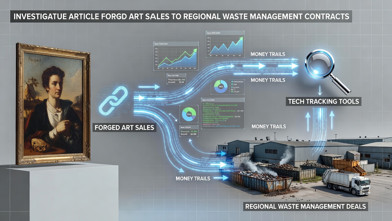 Following Money Trails from Forged Art Sales to Regional Waste Management Deals via Tech Tracking Tools